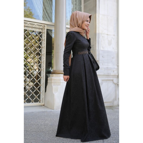 Eda Ertunç - Açelya Elbise- Siyah